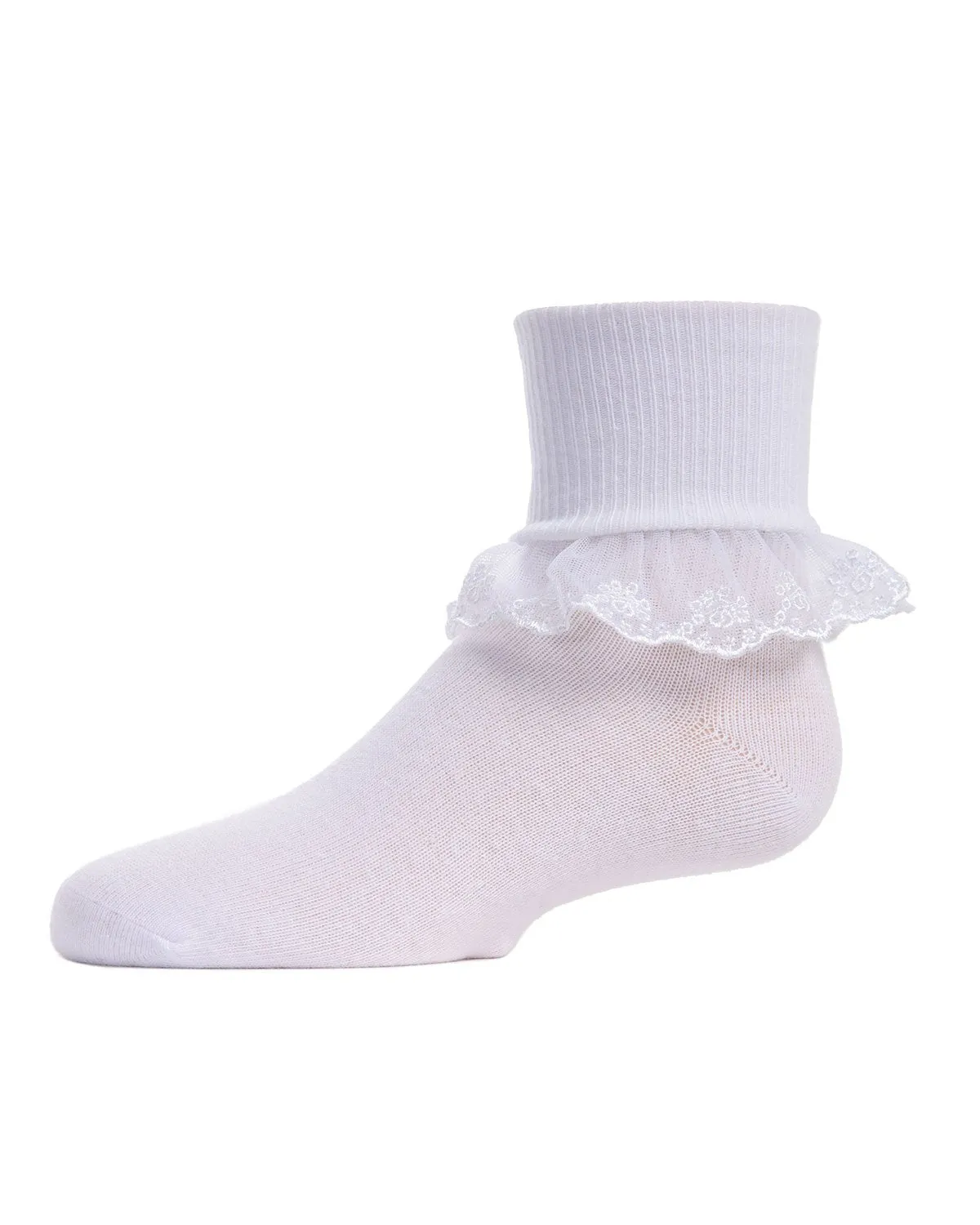 Classic Lace Girls Ruffle Anklet Socks