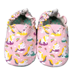 JplusJ Unicorn Pink Organic Baby Shoes 粉紅獨角馬有機棉學步鞋