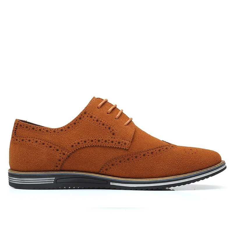 Men's Casual Wingtip Office Walking Derby Shoes