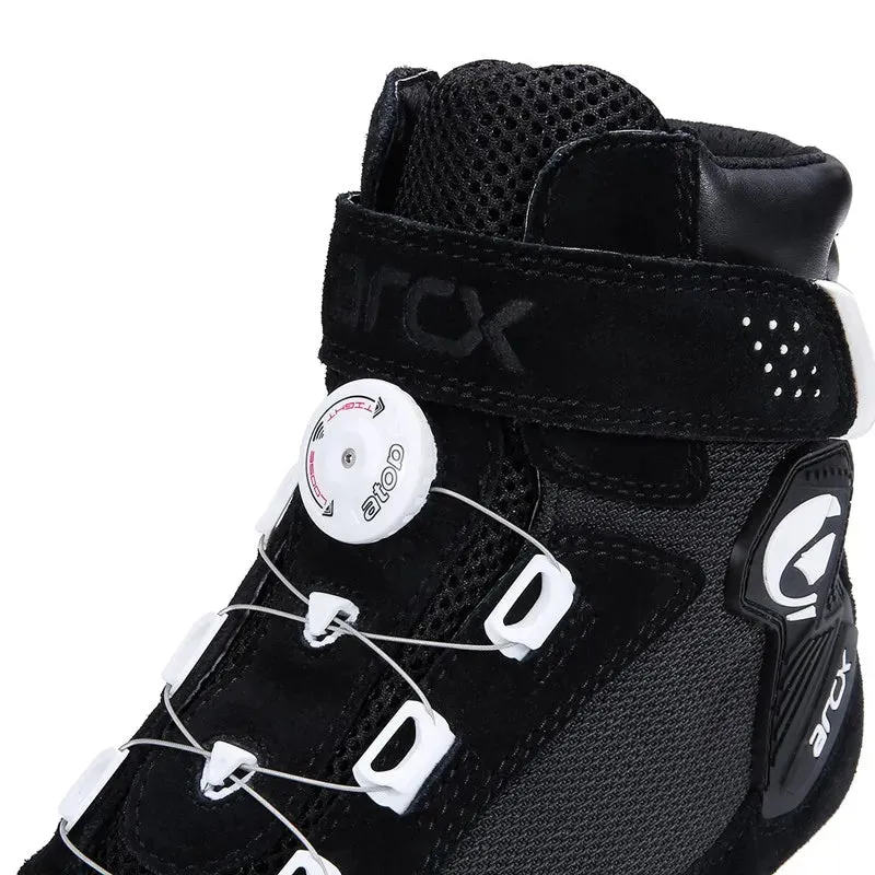 New ARCX Motocross Adventure Boots Enduro Racing Motorcycle Shoes with Rotating Button