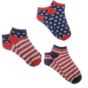 Patriotic Ankle Socks (Adult Large - Men's Shoe Sizes 8-12)