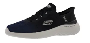 Skechers Men's Bounder 2.0 Tellem Lace Up Hands Free Slip Ins Walking Shoes